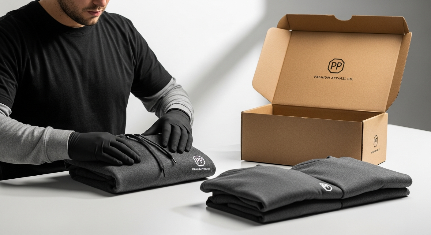 Etsy seller fulfillment operation with branded packaging for handmade and curated products
