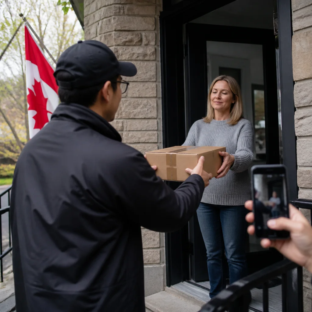 Canadian fulfillment operator reviewing proof-of-delivery evidence for a shipment