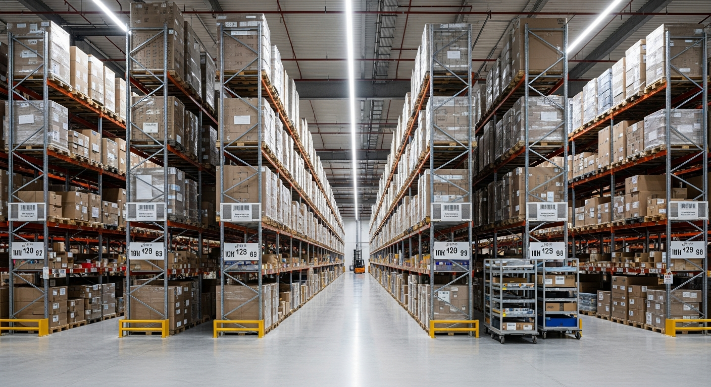 Vaughan distribution warehouse with high-bay racking in the north GTA