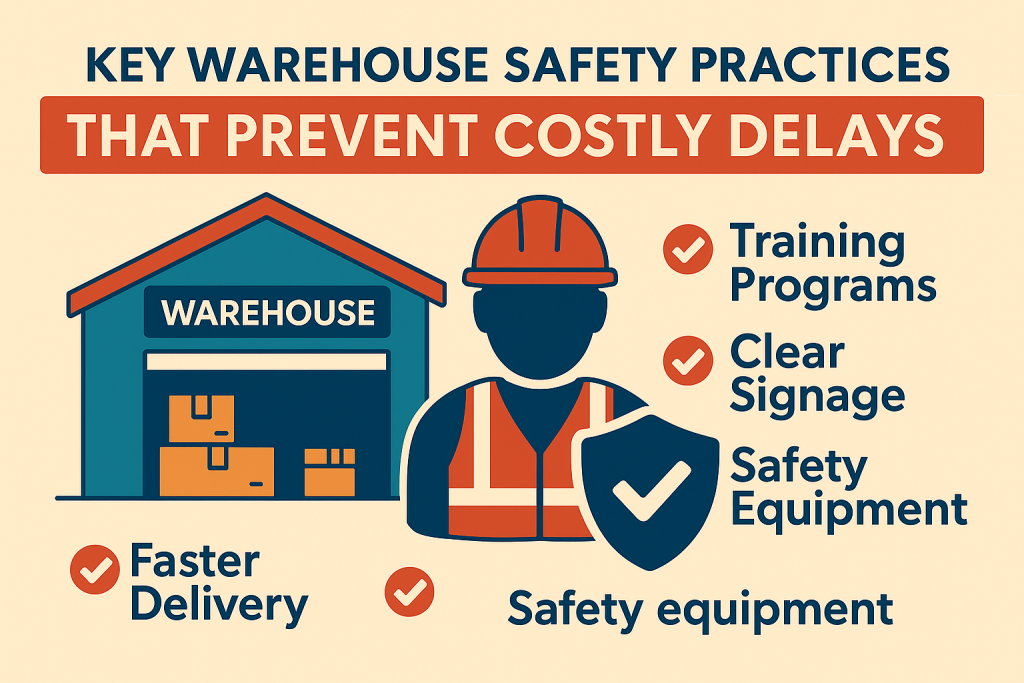 Warehouse Safety Tips – Training, Signage, and Equipment to Avoid Delays

