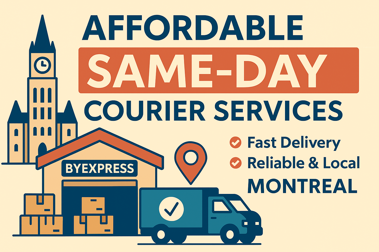 Affordable Same-Day Courier Services in Montreal – ByExpress