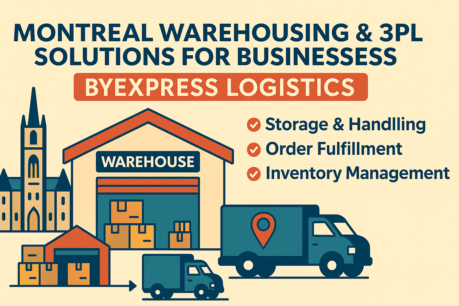 Montreal warehousing and 3PL solutions by ByExpress for businesses