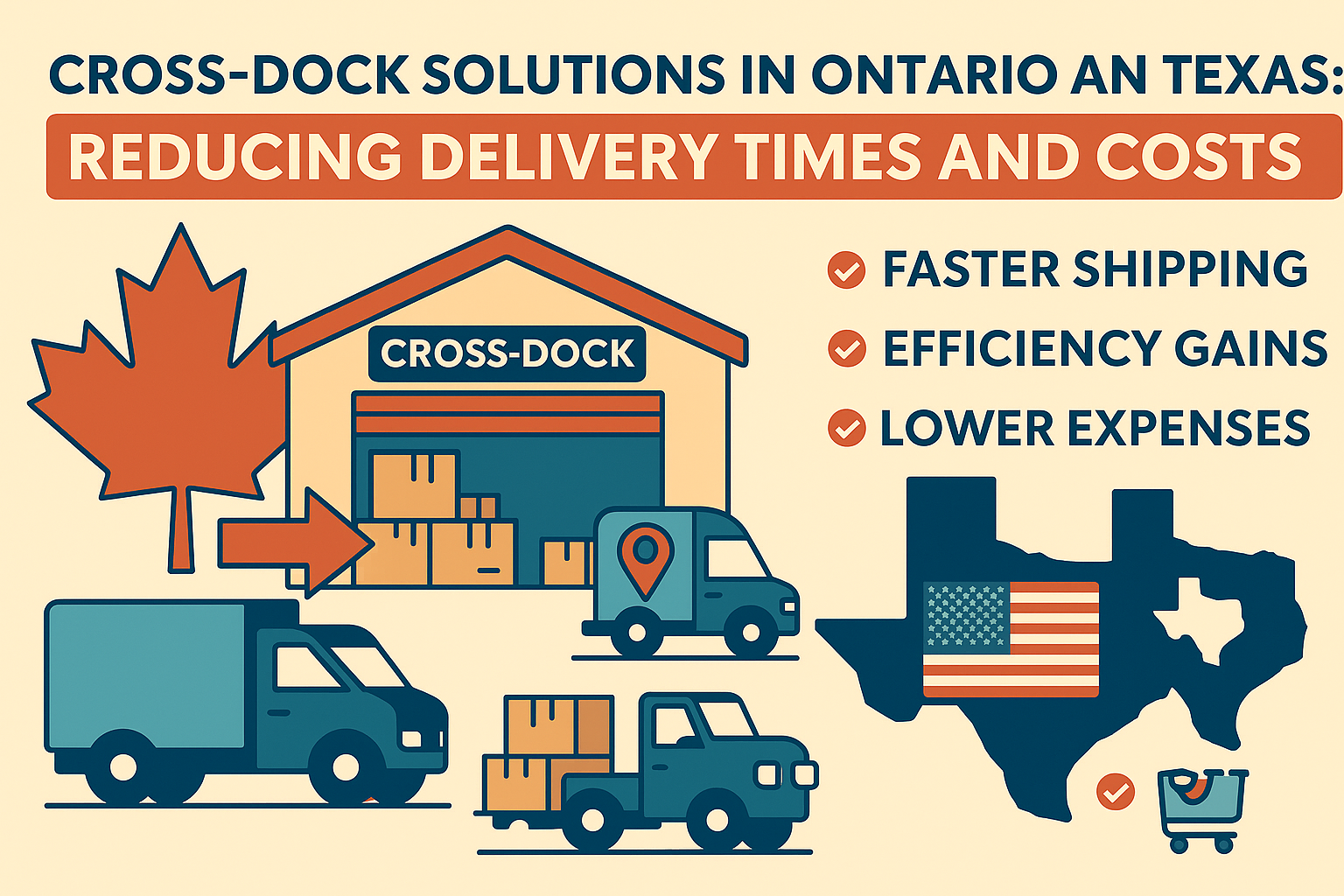 Streamline your supply chain with cross-dock services in Ontario and Texas by ByExpress.