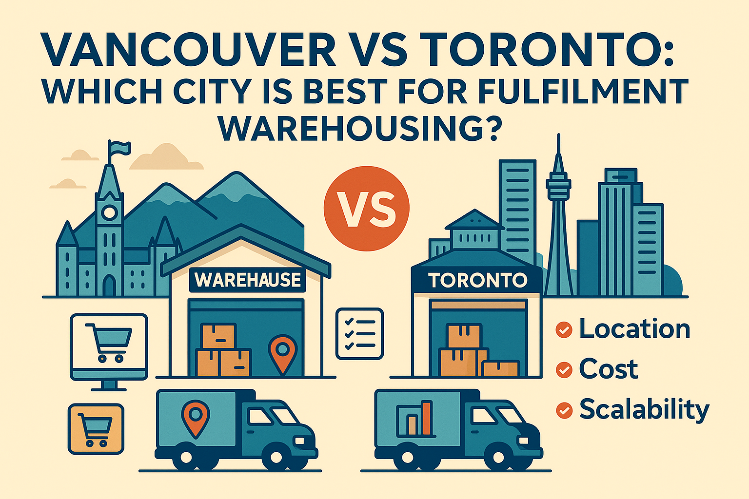 Vancouver vs Toronto: Which City Is Best for Fulfillment Warehousing?