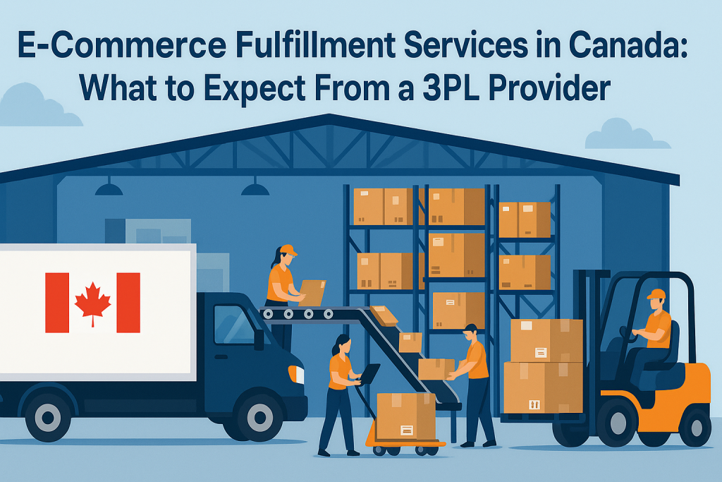 E-Commerce Fulfillment Services in Canada – 3PL Operations Illustration