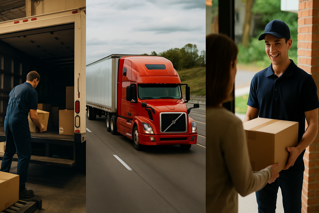 First-Mile, Middle-Mile, and Last-Mile Logistics in Action