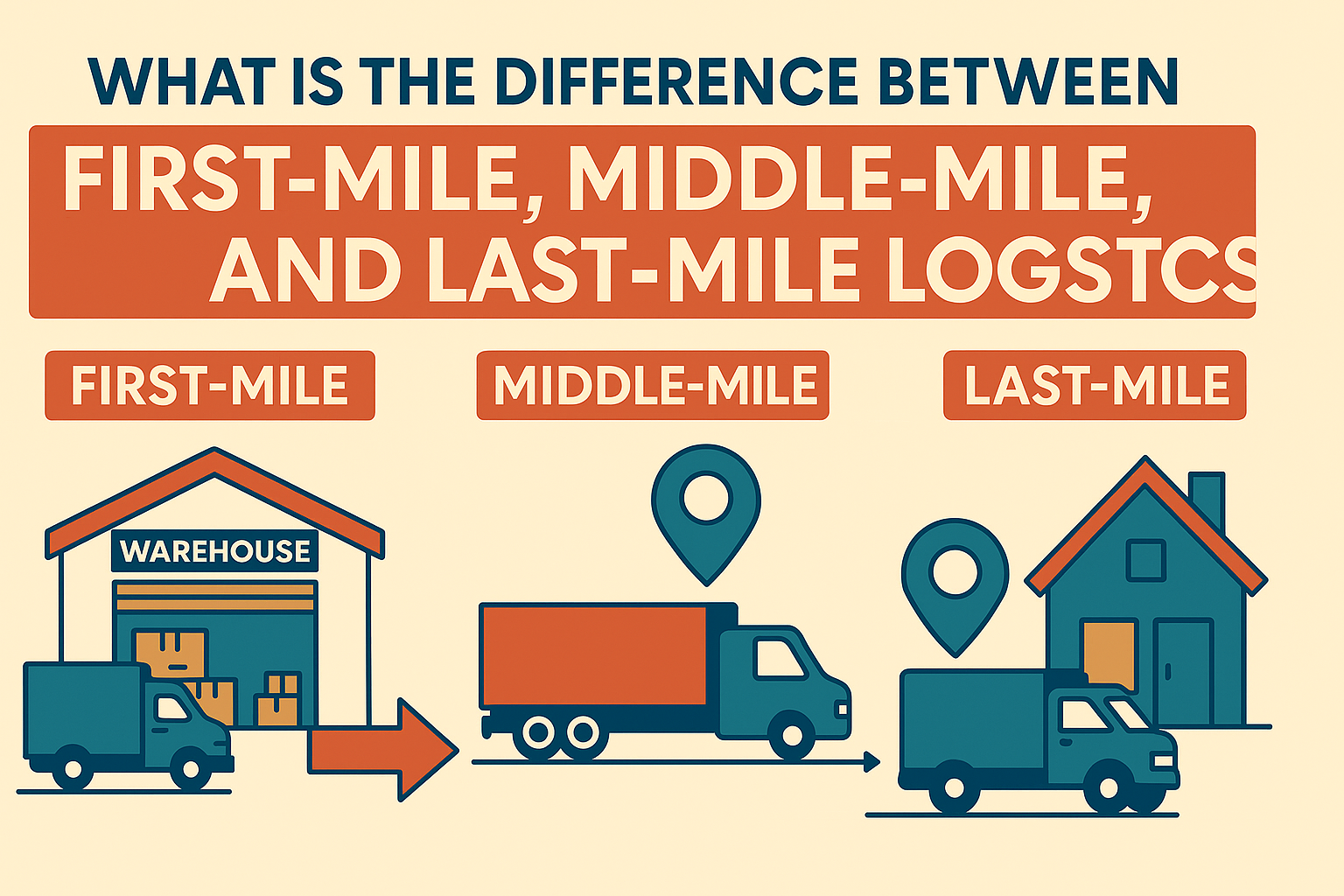 What Is the Difference Between First-Mile, Middle-Mile, and Last-Mile Logistics?