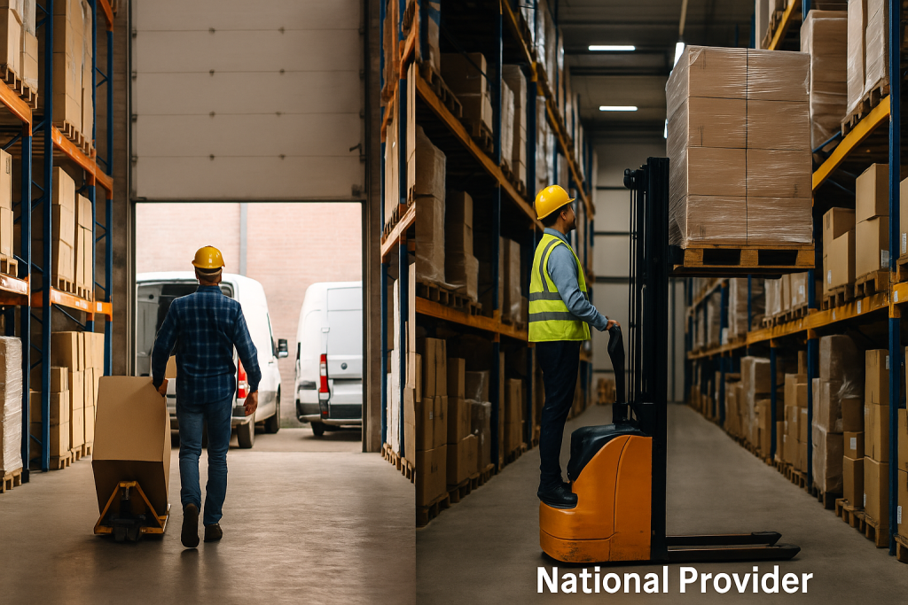 Local vs National Fulfillment Centers – Operational Contrast
