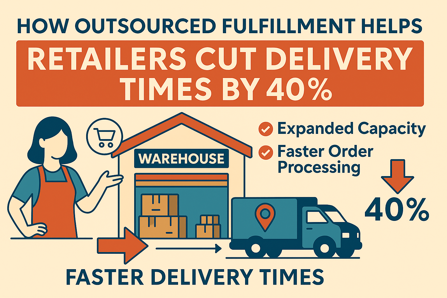 How Outsourced Fulfillment Helps Retailers Cut Delivery Times by 40%